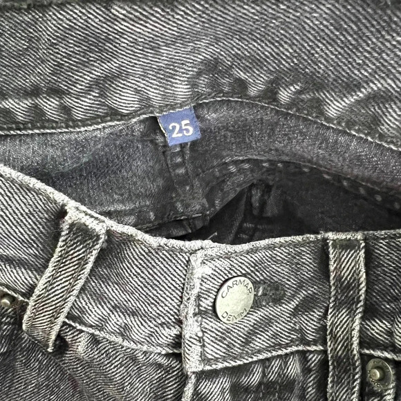 Carmar Alexander Nova Rhinestone Star Jeans Black Size‎ 25 - Picture 4 of 12